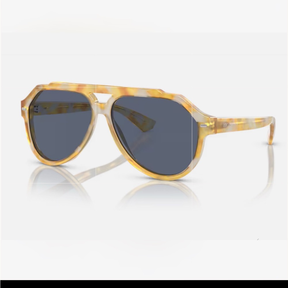 Unisex Dolce & Gabbana Pilot Style Frame Sunglasses